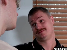 Stepson experimenting with stepdad muscle hot gay porn