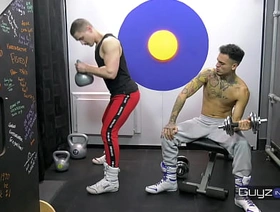 Guyzin2Rubber, Exercising in Rubber gay porn hot bottom