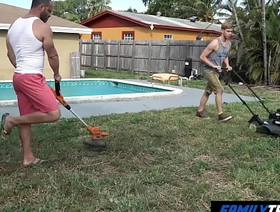 FamilyTwink - Step Daddy Needs Help in the Yard time freeze japan gay porn