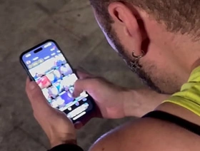 Night Cruising close to Axel Hotel Barcelona Grindr HookUp Hot Couple Double Huge Facial Cumshot chinese gay twink porn