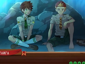 Game: Friends Camp path 2, part 23 - A frank conversation with Taiga (russian voiceover) gay porn japan teacher