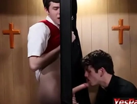 Sucking Boy Cock at the Church Gloryhole-[YesPadre] twitter korean gay porn