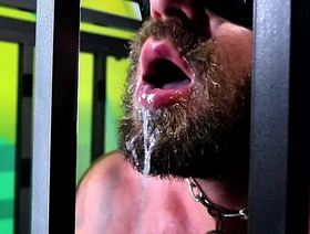 Caged, Blindfolded, and face fucked gay muscle hot porn
