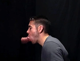 Stepson Sucks His Stepdad's Cock at The Glory Hole - Myfamilydick japan hunk gay porn