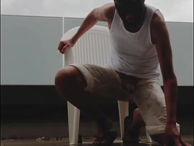 wet outdoor wank in the rain chinese gay sleep porn