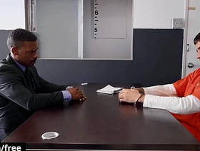 Chris Damned Doesn't Pay Any Attention To His Parole Officer Adrian Hart Until He Reveals His Hard Cock To Him - BROMO chinese gay sleep porn