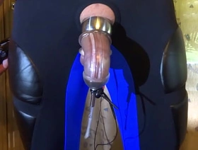 Estim - Cum  milking with penissleeve hot yaoi gay porn