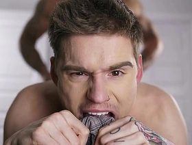 Stepson Climbs onto His Daddy's Dick and Bounces on It - Dadperv gay porn hot