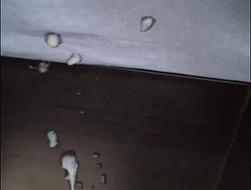 Short Jerking off and Cum on Black Wood - Wertert009 hot daddy gay porn