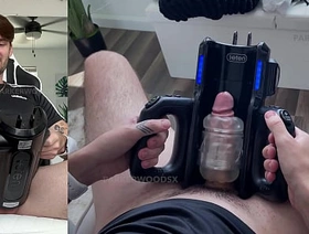 trying out my new sex toy XSpaceCup XT5 Auto-Stroker for first time hot asian gay sex porn