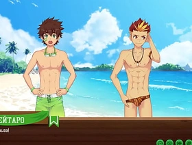 Game: Friends Camp path 2, part 8 - Taiga's sexy swimming trunks (russian voiceover) indonesian gay porn video