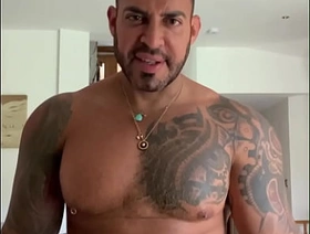 Latino man Viktor rom flexing muscle and masturbate his bbc humiliation to you gay porn japan boy