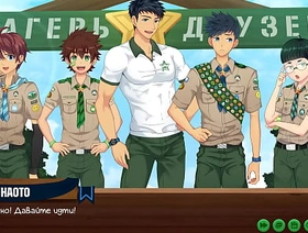 Game: Friends Camp, episode 48 - meeting at the Internet coffee (Russian voiceover) japan baseball gay porn