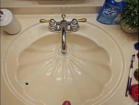 HANDSFREE CUMMING IN THE HOTEL BATHROOM SINK gay korean porn videos