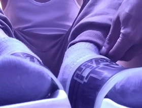 NEW SWEATY GRAY SOCKS IN YOUR FACE indian hot gay boys porn