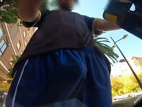 The wind makes my dick show when I ride a scooter korean public gay porn