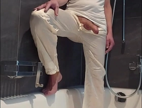 wet clothes wank shower big cock chinese gay porn