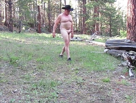 Naked hike in the wilderness. daddy hot gay porn