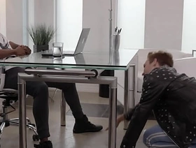 I hope my boss raises my salary after sucking his cock under the table gay teen porn chinese