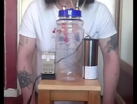 bisexual crossdresser with his portable cow milking machine gay porn hot kissing