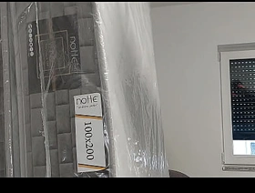 masturbation on the new mattress and licking the sperm from the foil chinese porn gay sex