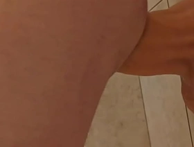 Fucking a Goliath lookalike dildo standing up threesome hot gay porn