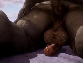 Djablo monta el jugoso culo de rhino en la playa nudista- Wild Life gay cute korean porn