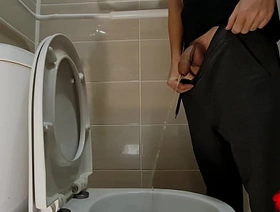 Boy pissing with uncircumcised cock and big balls hot army gay porn